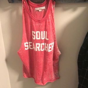 Spiritual Gangster Soul Searcher Red Tank. Sz SM.